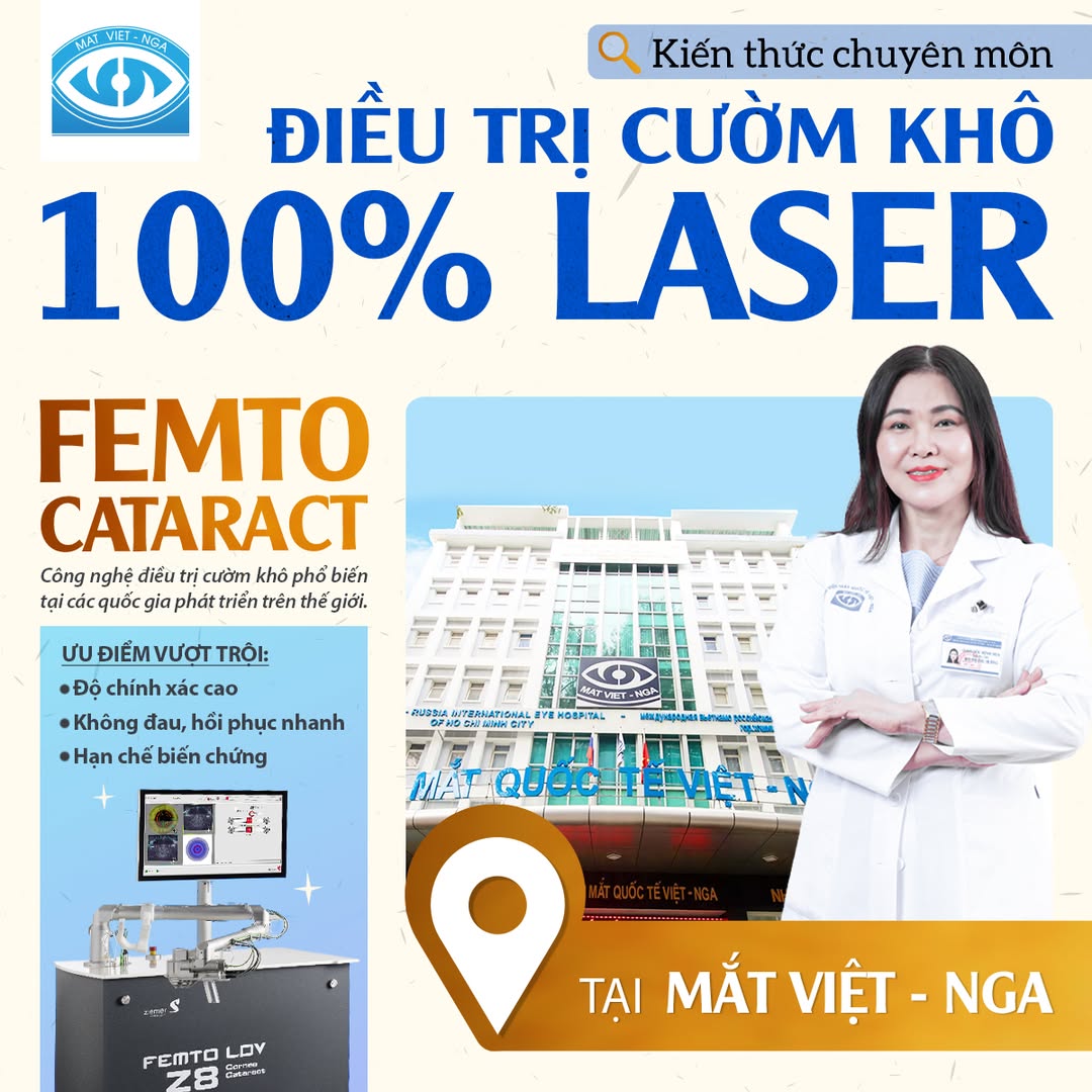 Femto Cataract điều trị Đục thuỷ tinh thể không dao
